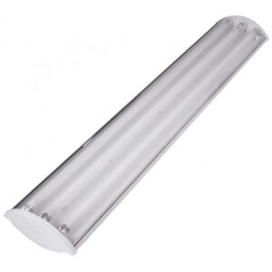 Осветително тяло с LED пури - 3x120 см./54 W с прозрачен разсейвател