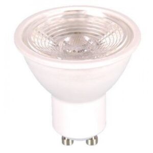 LED Крушка - 7W GU10 Пластик Бяло С Лупа Бяла Димируема