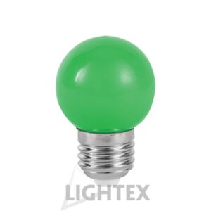 LED КРУШКА ЗЕЛЕНА 1W 220V P45 E27 LIGHTEX