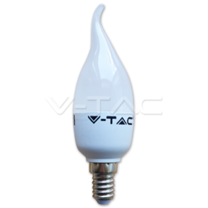LED Крушка - 4W E14 Кендъл Пламък 6000K