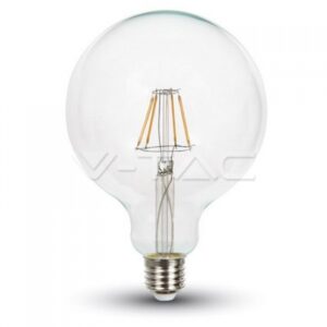 LED Крушка - 4W Filament Patent E27 G125 Топло Бяла Светлина Димируема