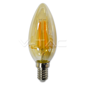 LED Крушка - 4W Filament E14 Кендъл Amber 2700K