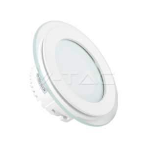 6W LED Панел Стъклено Тяло - Кръгъл Модул Бяла Светлина