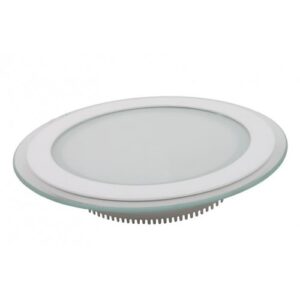 18W LED Панел Стъклено Тяло - Кръгъл Модул Топло Бяла Светлина