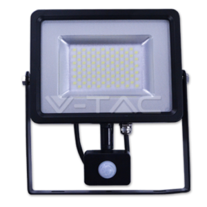 30W LED Прожектор Сензор SMD Черно Тяло 6000K