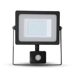 30W LED Прожектор SMD Сензор Черно Тяло 6400K