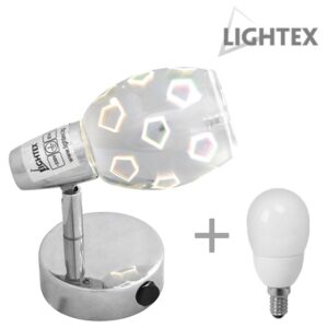 СПОТ ARIZONA 1XE14 С КЛЮЧ С ЛАМПА LIGHTEX