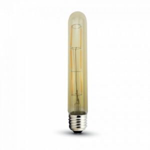 LED Крушка - 6W T30 E27 Filament Amber Покритие 2200K