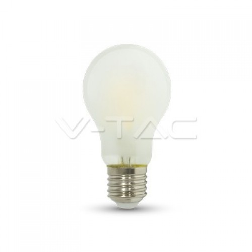 LED Крушка - 7W Filament E27 A60 A++ Матирано Покритие 4000K