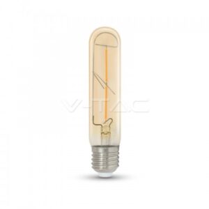 LED Крушка - 2W T30 E27 Filament Amber Покритие 2200K
