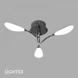 LED ПОЛИЛЕЙ DROP 3*5.3W 3200K ХРОМ LIGHTEX