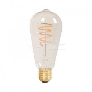 LED Крушка - 4W Filament E27 ST64 Amber 2200K