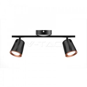 12W LED Двойна Спот Лампа 4000К Черна