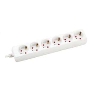 Разклонител R06D-3M 6 гнезда 3м. с детска защита и кабел 3X1.5mm