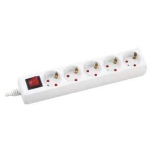 Разклонител R05DK-3M 5 гнезда 3м. с детска защита с ключ и кабел