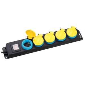Разклонител R05DK-8M IP44 5 гнезда 8м. с детска защита с ключ