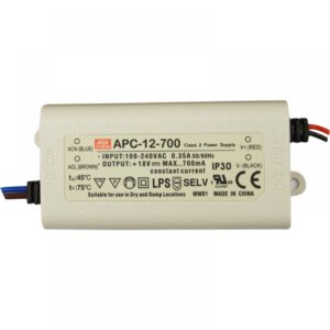 LED ДРАЙВЪР 12W 9-18V 700MA IP42 MEAN WELL