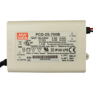 LED ДРАЙВЪР ДИМЕРУЕМ 25W 24-36V 700MA IP30 MEAN WELL