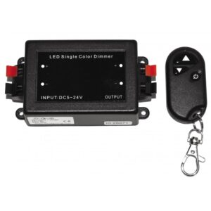 БЕЗЖИЧЕН РАДИОЧЕСТОТЕН ДИМЕР ЗА ЕДНОЦВЕТНА ЛЕНТА 96W 3 БУТОНА LIGHTEX