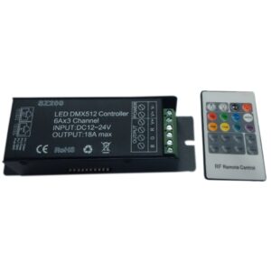 DMX512 ДЕКОДЕР ТРИ КАНАЛЕН С ДИСТАНЦИОННО LIGHTEX