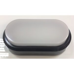 8W Плафониера Овал Черно Тяло 4500К IP54