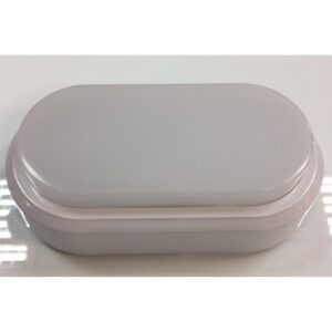 8W Плафониера Овал Бяло Тяло 4500К IP54