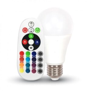 LED Крушка - 6W E27 A60 RGB С Дистанционно 4000K